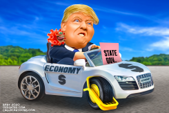 REOPEN ECONOMY TRUMP by Bart van Leeuwen