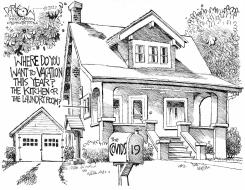 FORCED STAYCATION by John Darkow