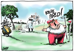 TRUMP SUSPENDS CONTRIBUTION WHO by Jos Collignon