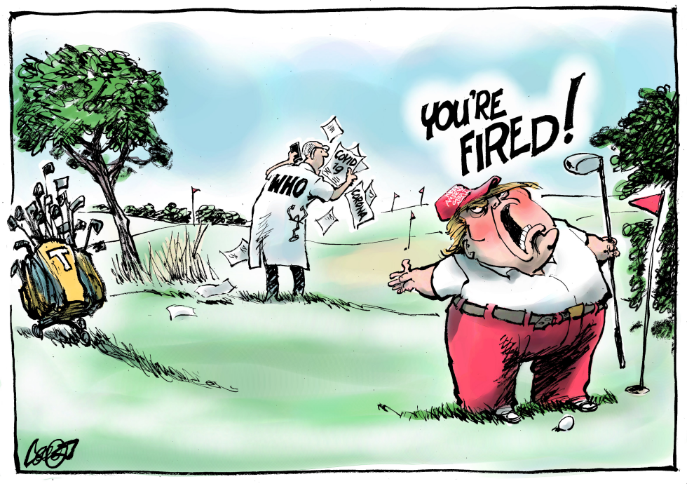 Trump suspends contribution WHO