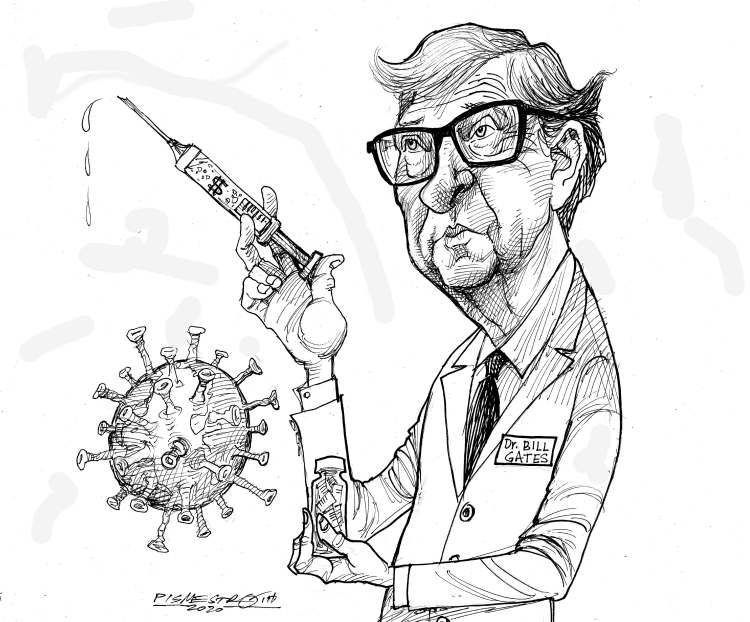 Milt Kahl Pencil Sketch of Bill Gates  Creative Fabrica