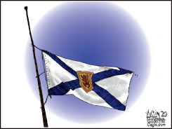 SHOOTING MASSACRE IN NOVA SCOTIA, CANADA by Terry Mosher