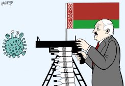 LUKASHENKO: VODKA AGAINST CORONA by Rainer Hachfeld