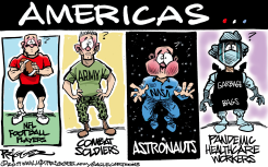 HEALTHCARE WORKERS by Milt Priggee