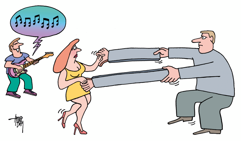 social distance dancing