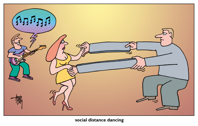 social distance dancing