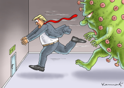 TRUMPS CORONA EXIT by Marian Kamensky