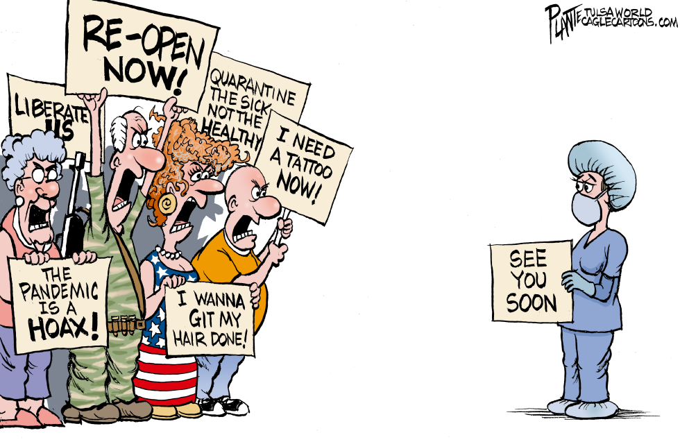 The protesters