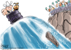 OVER A BARREL by Pat Bagley