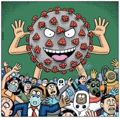COVID19 ATTACK by Andy Singer