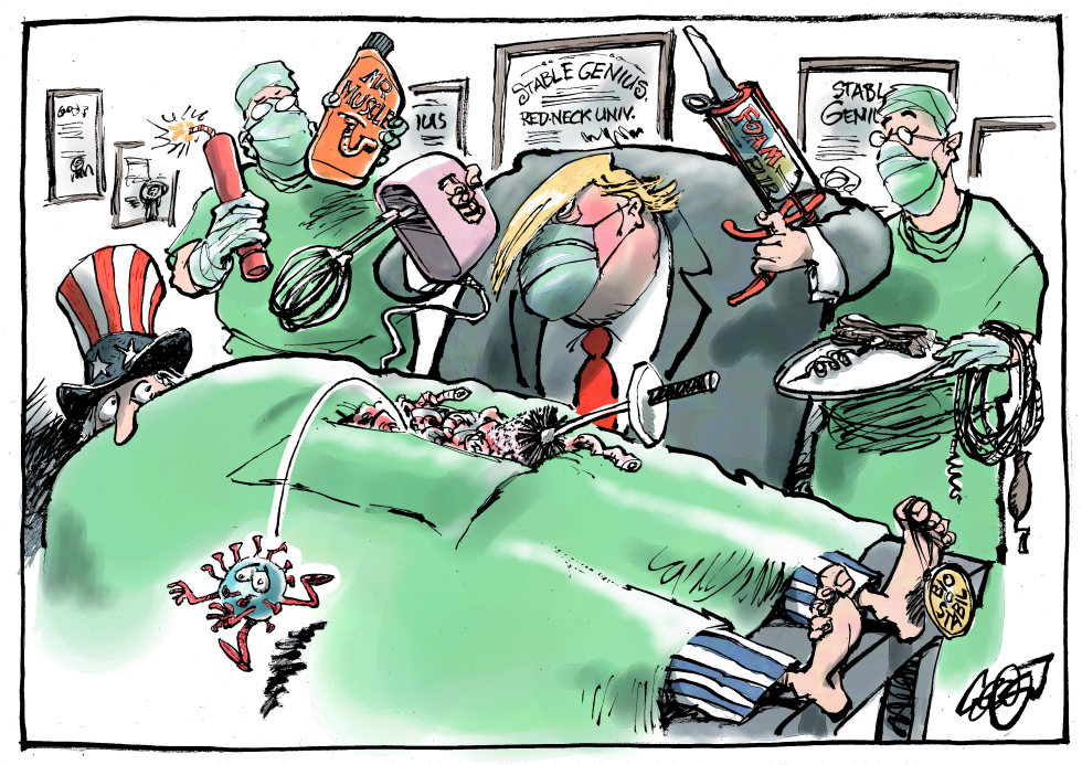 Trump's center of self taught human knowledge.