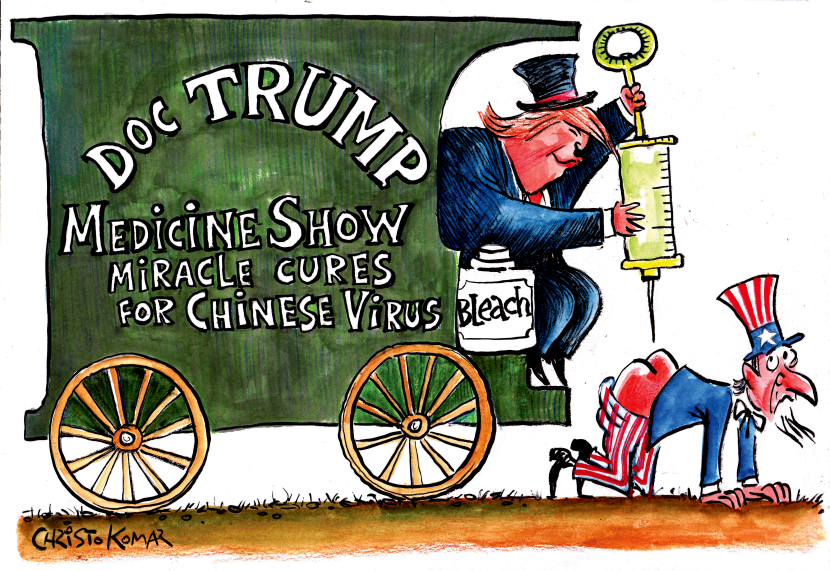 Doc Trump traveling Medicine Show