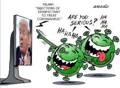 TRUMP AND DISINFECTANT by Arcadio Esquivel
