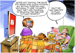 EASING LOCKDOWN RESTRICTIONS by Dave Whamond
