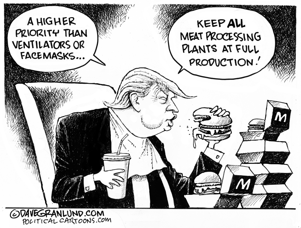 Trump and meat production