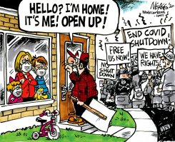 COVID PROTEST by Steve Nease