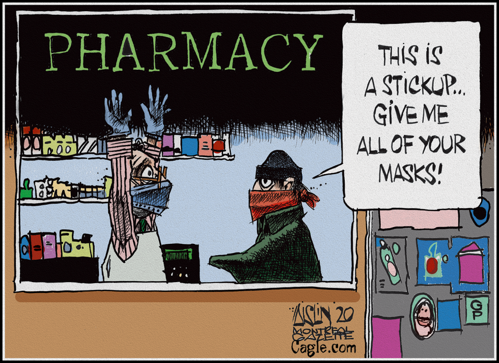 A shortage of masks