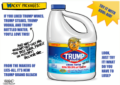 TRUMP WACKY PACKAGE by Dave Whamond