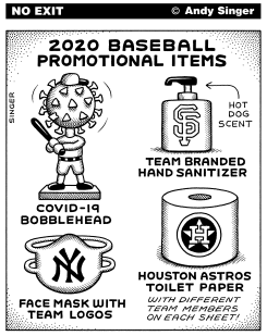 2020 BASEBALL PROMOTIONAL ITEMS by Andy Singer