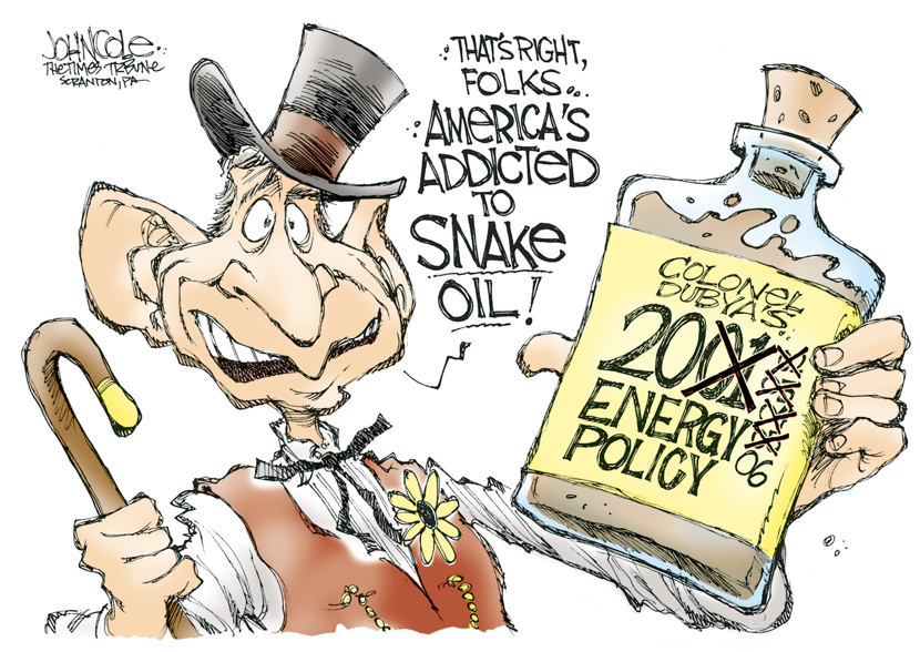 Bush snake oil -- color