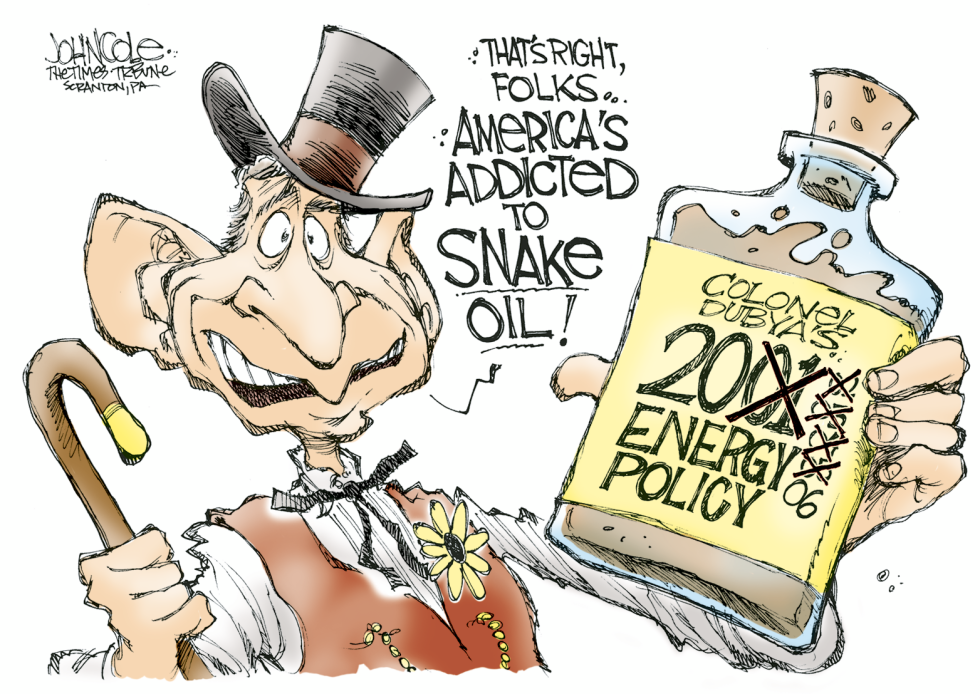 Bush snake oil -- color