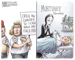SHUTDOWN PROTESTS by Adam Zyglis