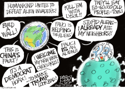 ALIEN INVASION by Pat Bagley