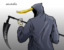 TRUMP, THE REOPENER by Arcadio Esquivel