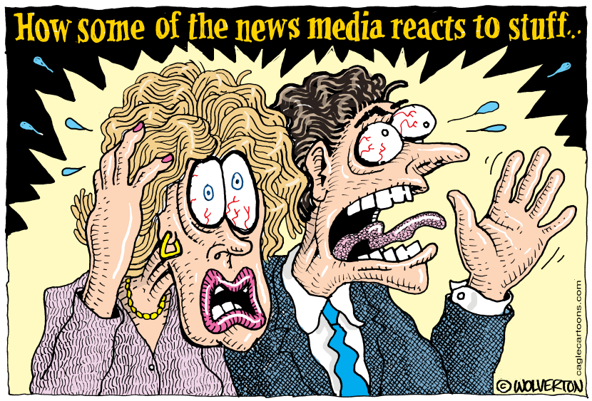 News Media Hyperreaction