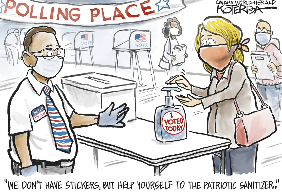 I Voted and Sanitized Today