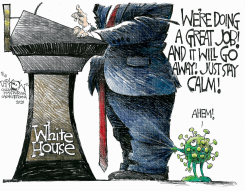 THE HOAX IS IN THE WHITE HOUSE by John Darkow