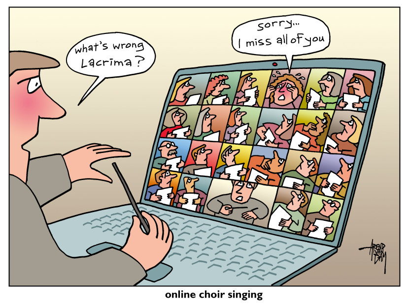 online choir singing