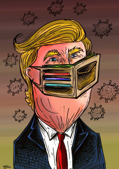 TRUMPS MASK by Oguz Gurel