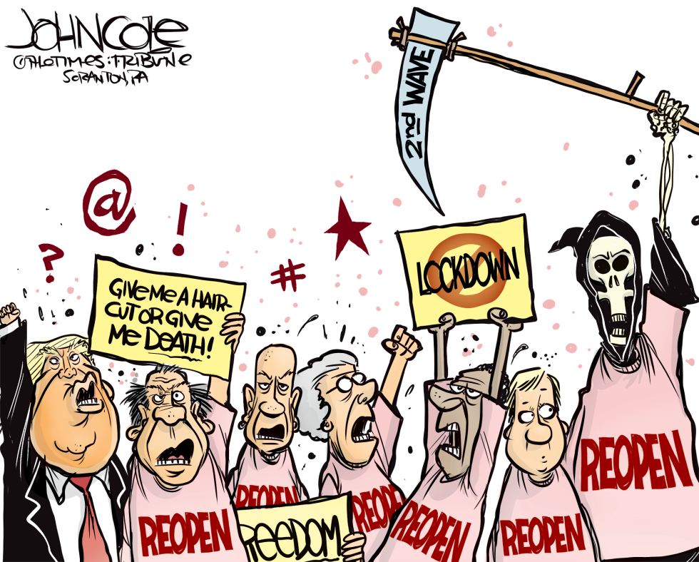 NATIONAL Reopen protesters