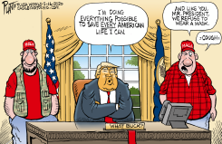 TRUMP AND MASKS by Bruce Plante
