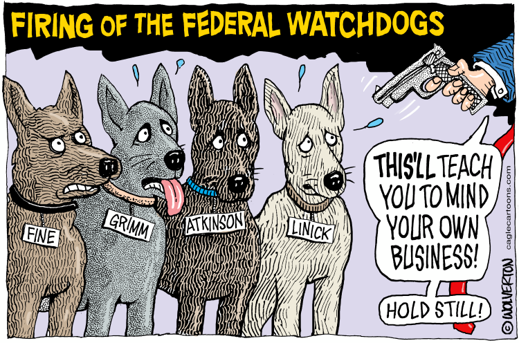 Firing The Federal Watchdogs : R Editorialcartoons