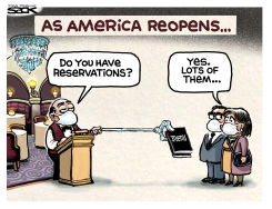 RESTAURANT DISTANCING by Steve Sack