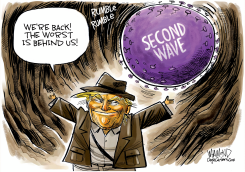 SECOND WAVE OF DOOM by Dave Whamond
