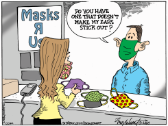 WEAR A MASK by Bob Englehart
