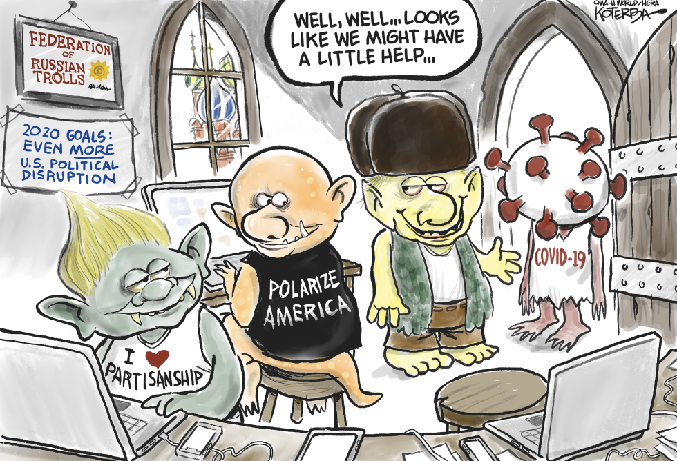 Russian Trolls and Covid