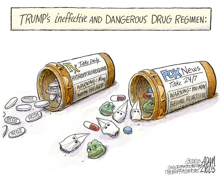 Hydroxychloroquine Drug : r/editorialcartoons