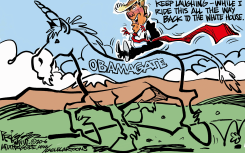 TRUMP'S OBAMAGATE by Milt Priggee