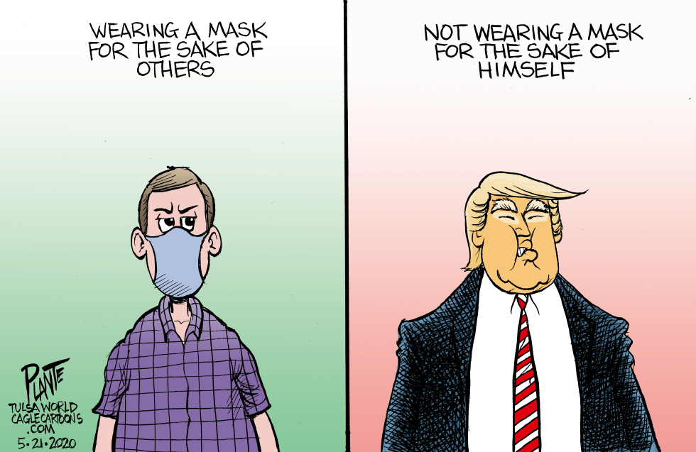 TRUMP: MASK OR NOT by Bruce Plante