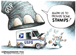 USPS DEBT AND STAMPS by Dave Granlund