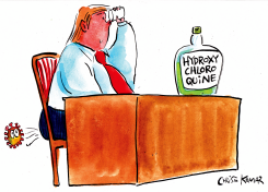TRUMP AND CORONAVIRUS by Christo Komarnitski