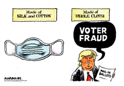 TRUMP CLAIMS VOTER FRAUD by Jimmy Margulies