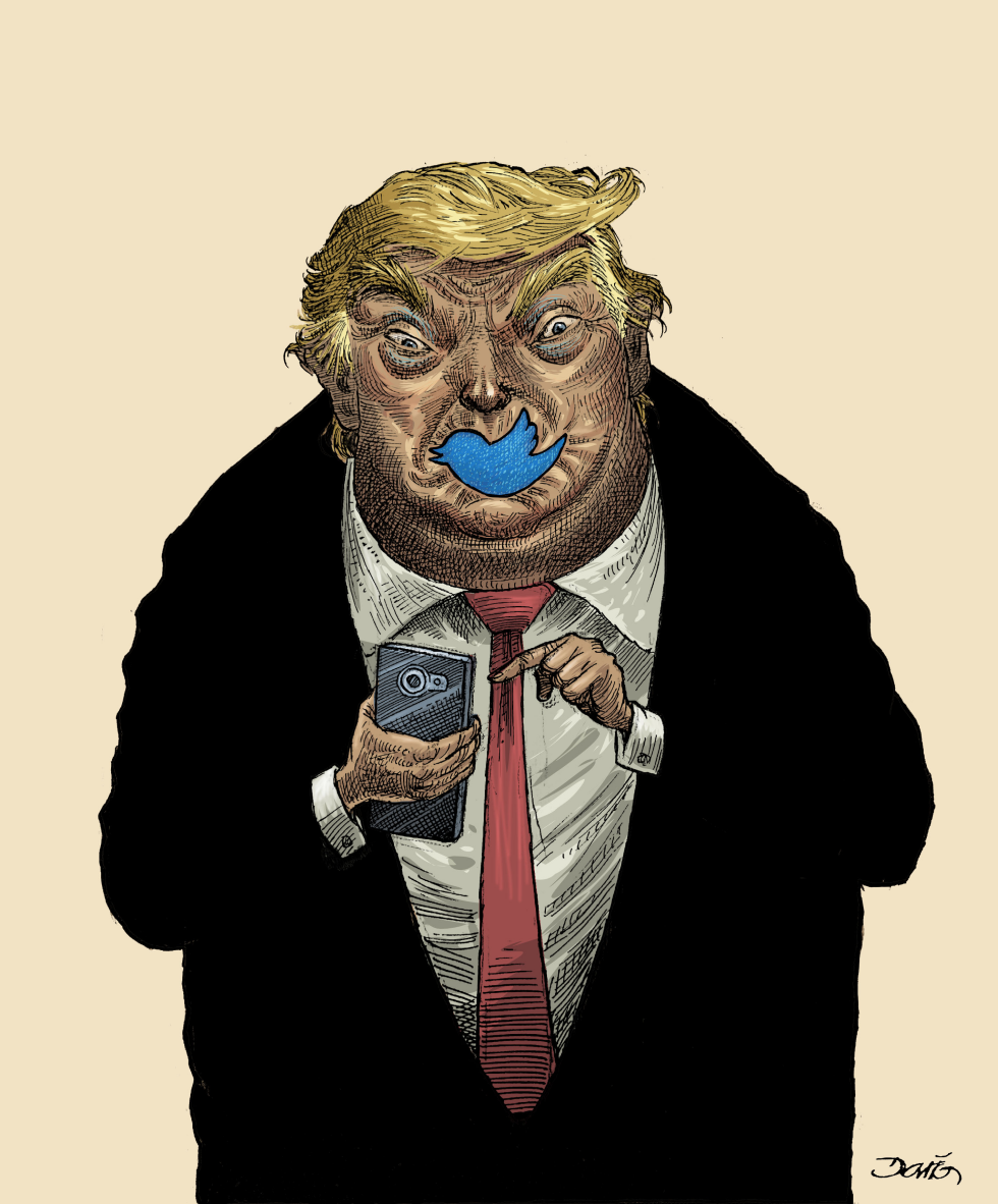 Twitter labels Trump