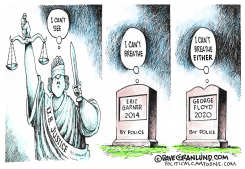 GEORGE FLOYD ALSO CAN'T BREATHE  by Dave Granlund