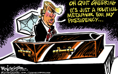 TRUMP COFFIN by Milt Priggee