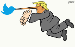 TRUMP FIGHTS TWITTER by Rainer Hachfeld